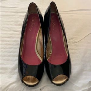 Patent Leather Wedge